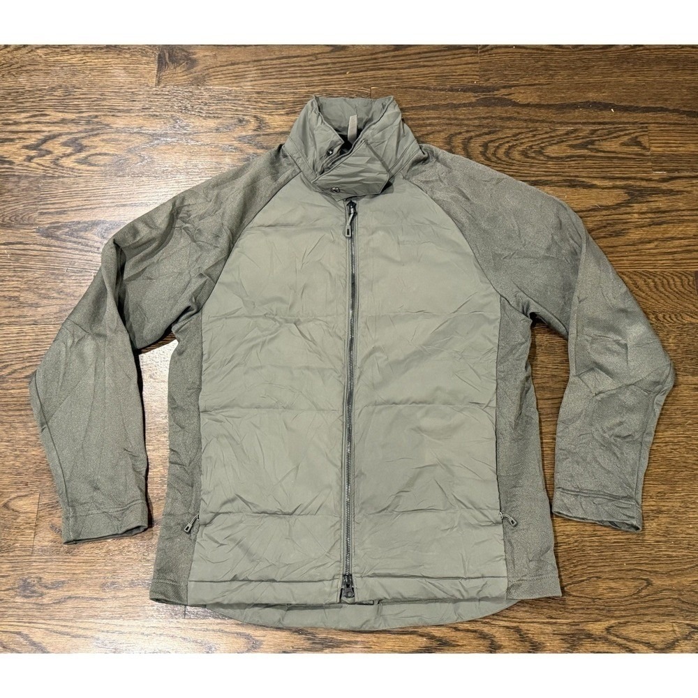 Patagonia Mens UKIAH Full Zip Coat Medium Green Light Weight Jacket fall